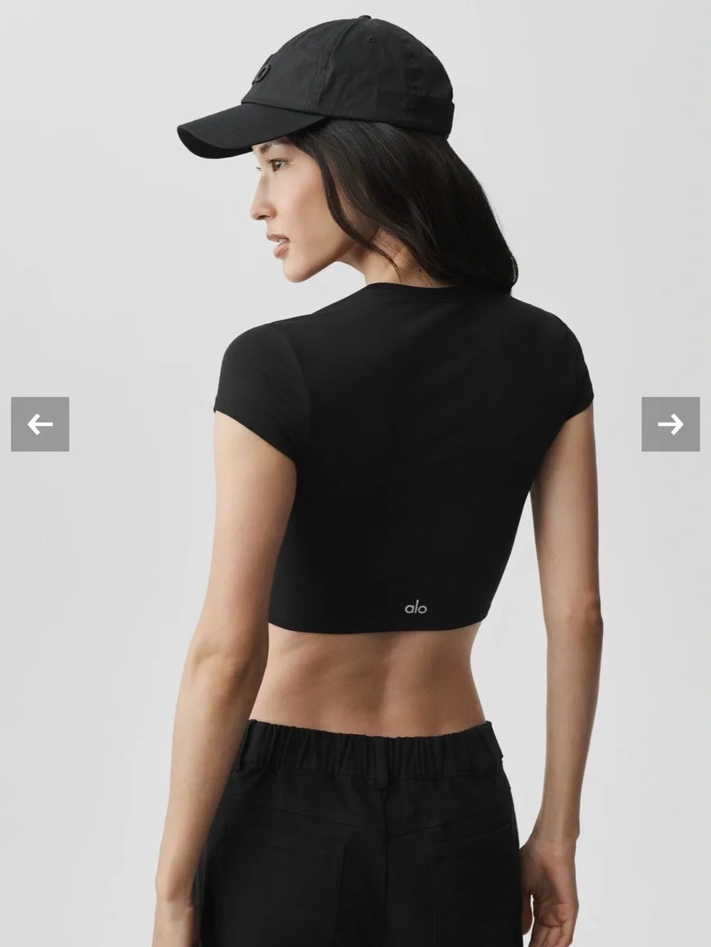 Alo Alosoft Crop Finesse Short Sleeve